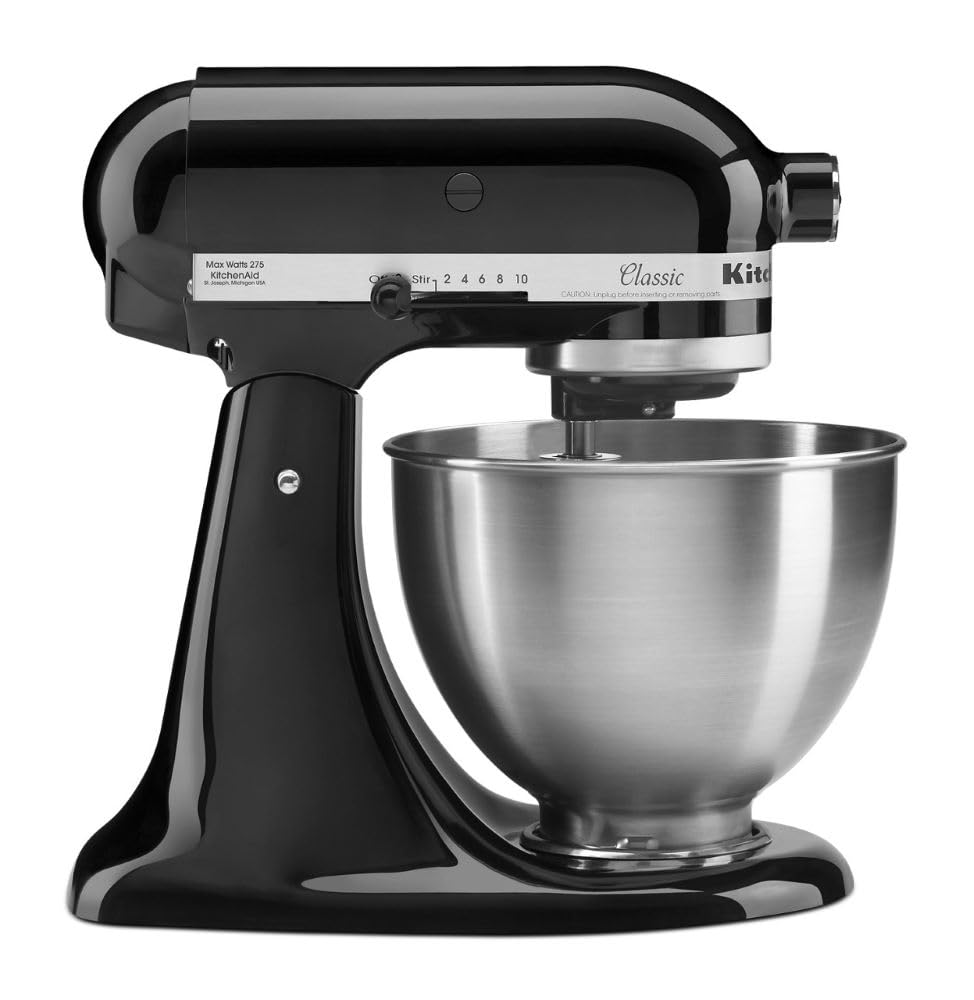 KitchenAid Classic Series 4.5 Qt Tilt-Head Stand Mixer – 275W, 10 Speeds, White