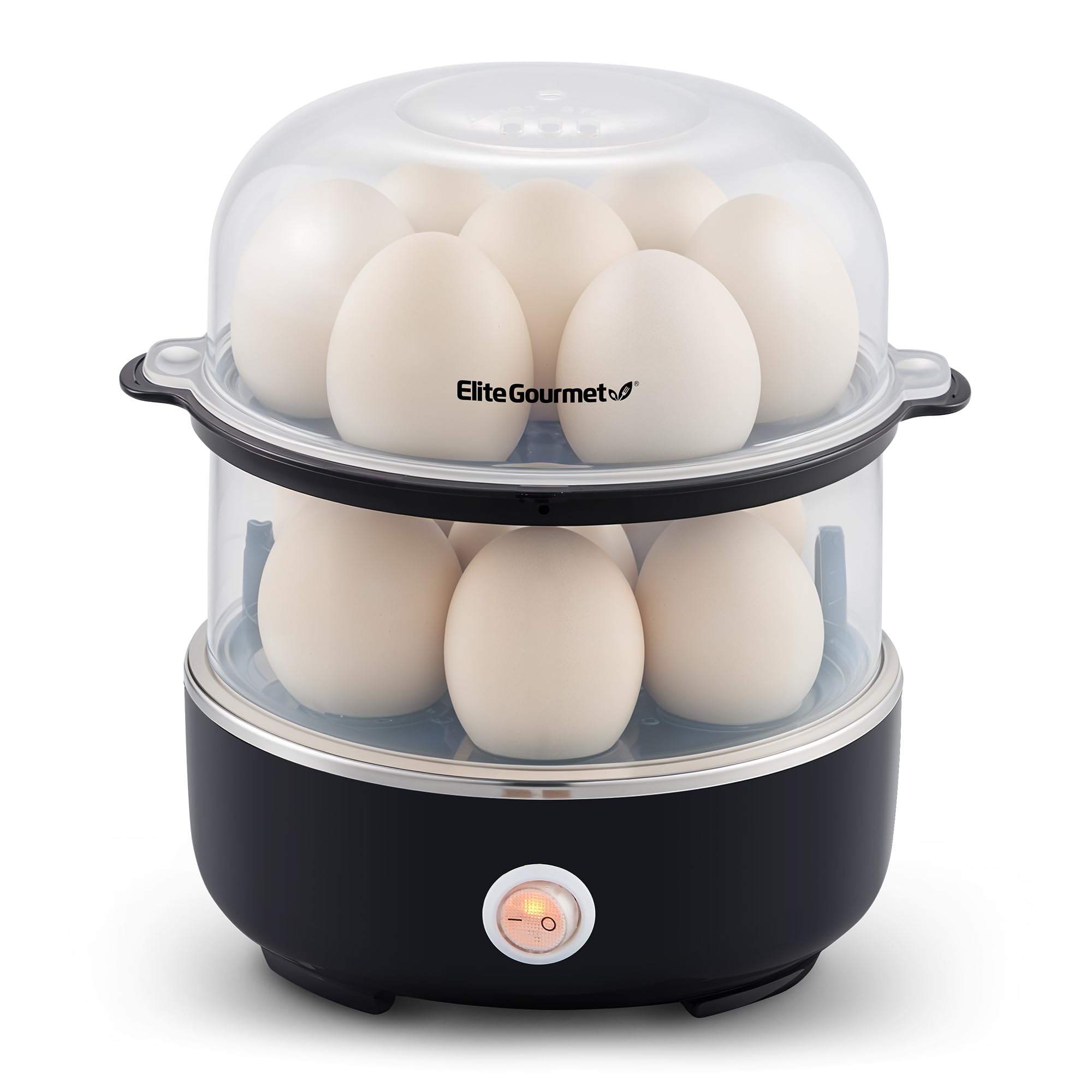 Elite Gourmet Easy Egg Cooker – 7-Egg Electric Cooker with Auto Shut-Off, Retro Mint