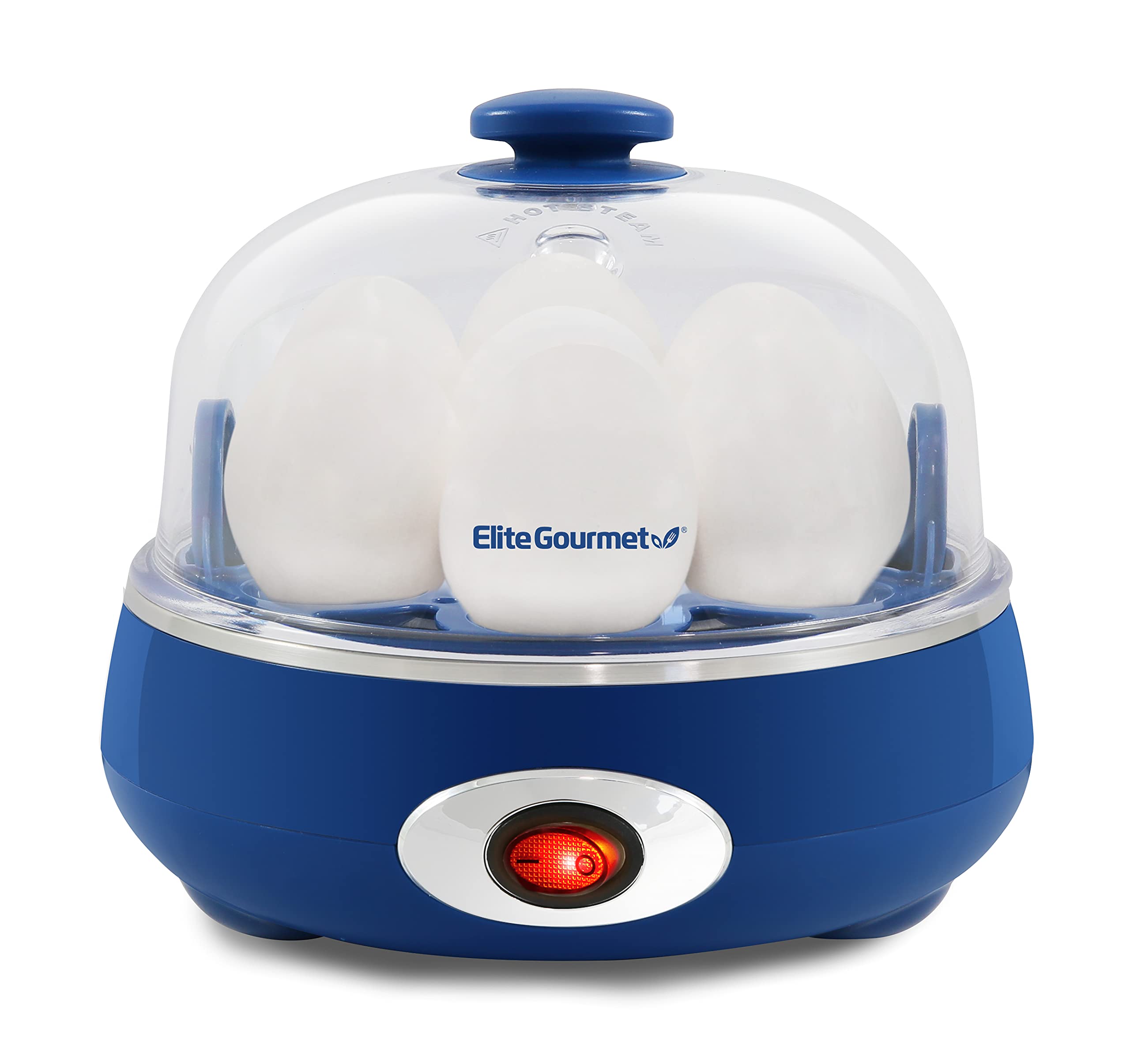 Elite Gourmet Easy Egg Cooker – 7-Egg Electric Cooker with Auto Shut-Off, Retro Mint