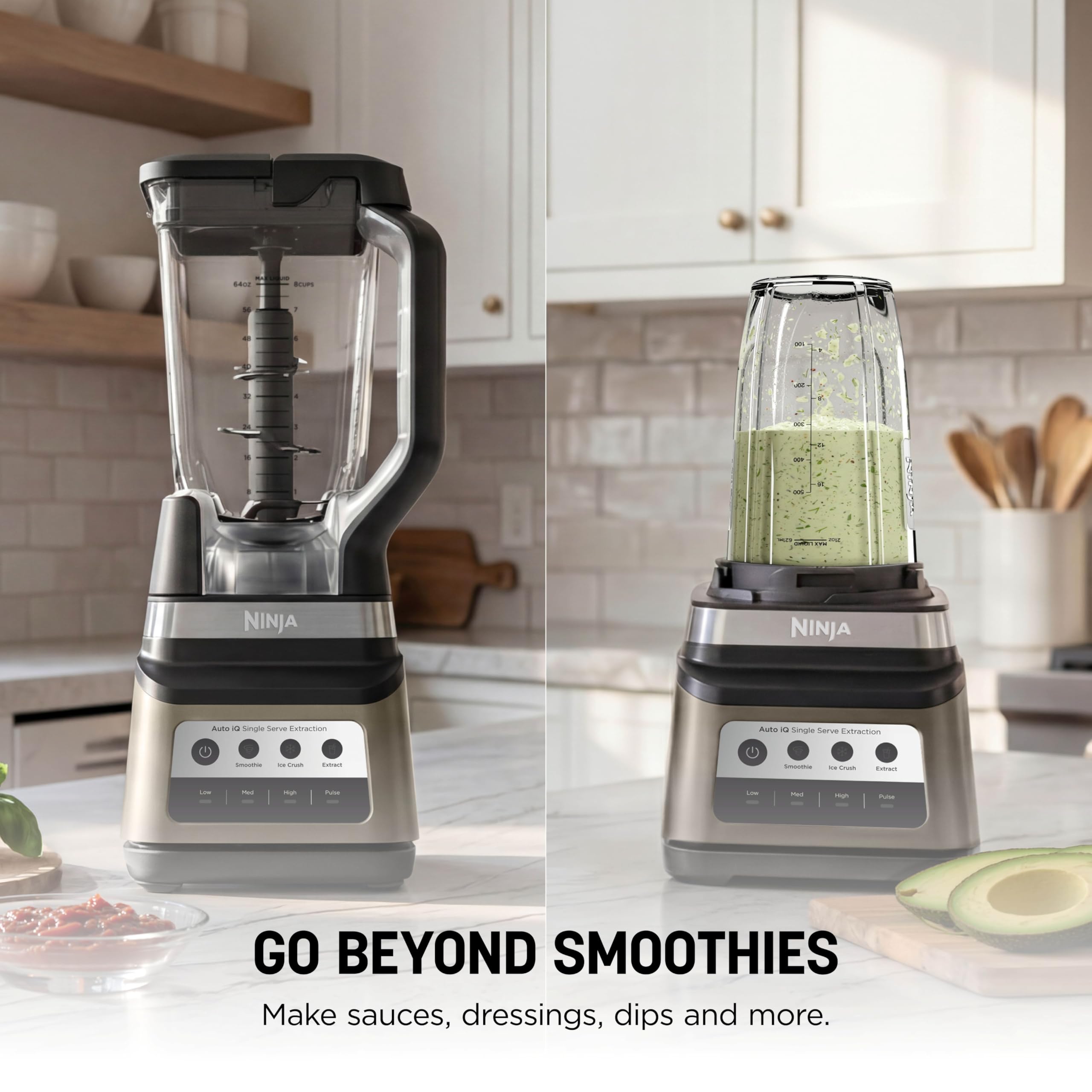 Ninja Professional Plus Blender with Auto-iQ | Smoothie and Ice Cream Maker, Frozen Drink Mixer, Margarita Machine | 3 Auto-iQ Presets, 1400W, 72-oz. Total Crushing Pitcher | Dark Grey | BN701