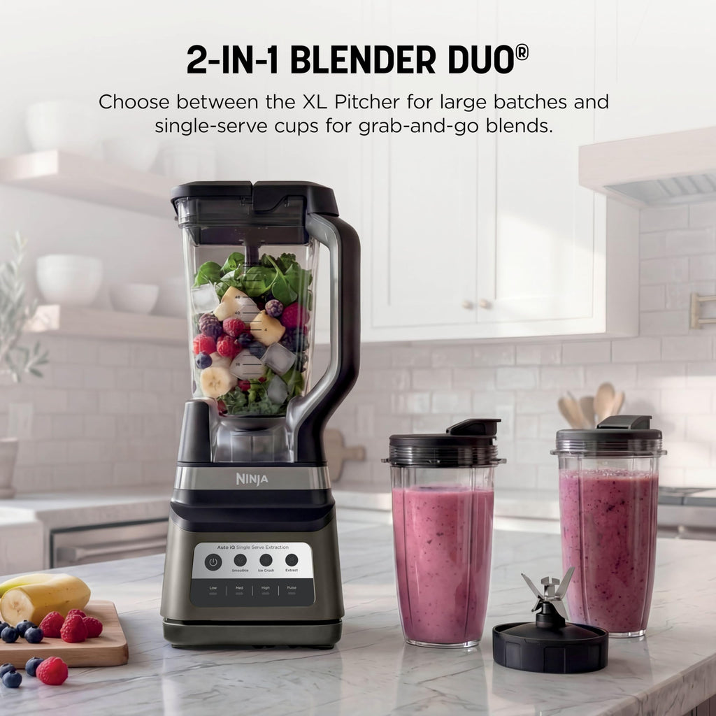 Ninja Professional Plus Blender with Auto-iQ | Smoothie and Ice Cream Maker, Frozen Drink Mixer, Margarita Machine | 3 Auto-iQ Presets, 1400W, 72-oz. Total Crushing Pitcher | Dark Grey | BN701