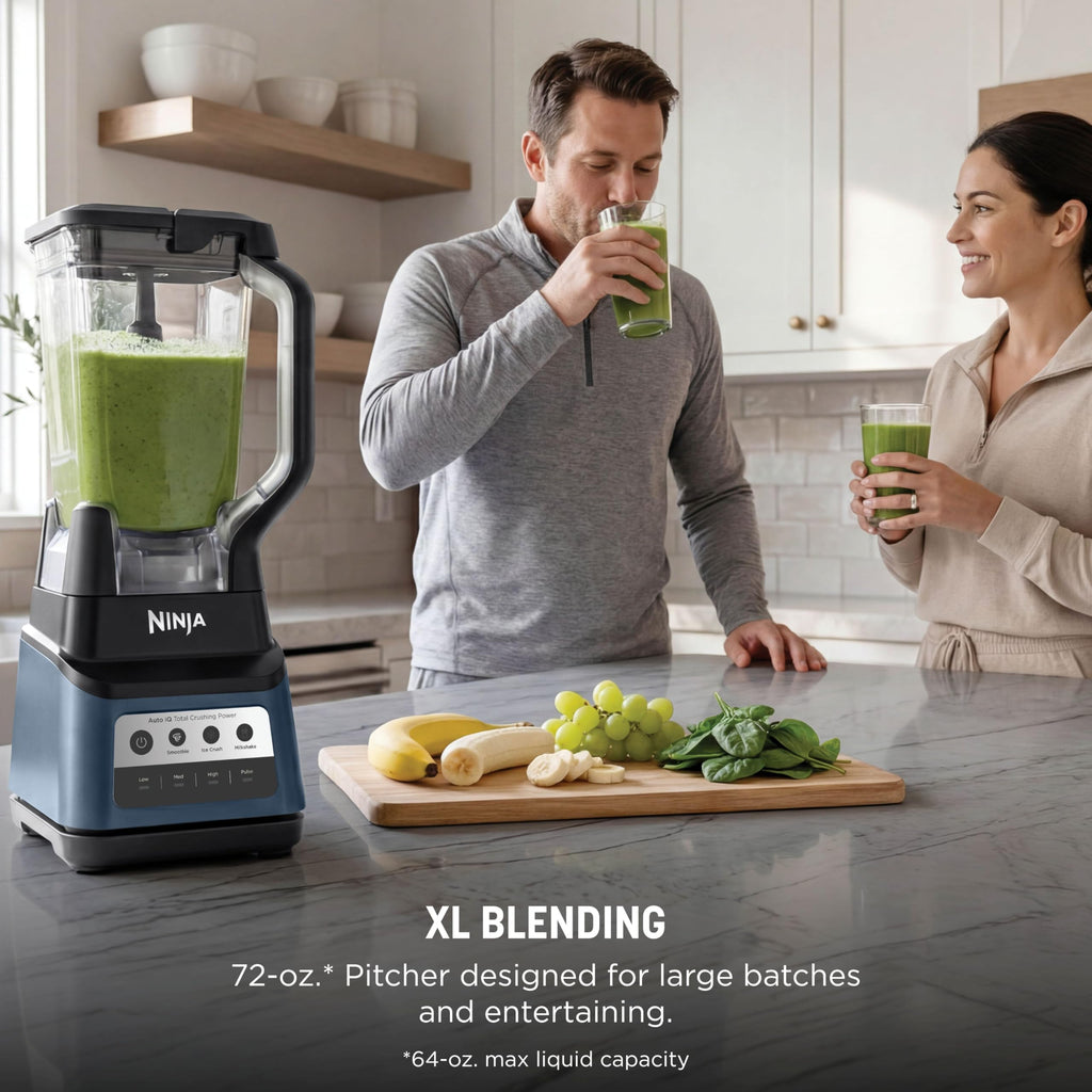 Ninja Professional Plus Blender with Auto-iQ | Smoothie and Ice Cream Maker, Frozen Drink Mixer, Margarita Machine | 3 Auto-iQ Presets, 1400W, 72-oz. Total Crushing Pitcher | Dark Grey | BN701