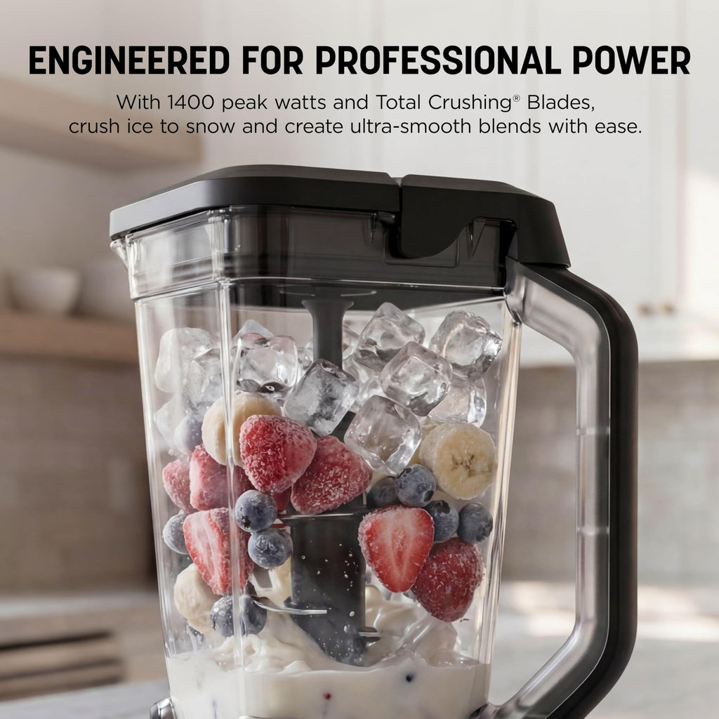 Ninja Professional Plus Blender with Auto-iQ | Smoothie and Ice Cream Maker, Frozen Drink Mixer, Margarita Machine | 3 Auto-iQ Presets, 1400W, 72-oz. Total Crushing Pitcher | Dark Grey | BN701