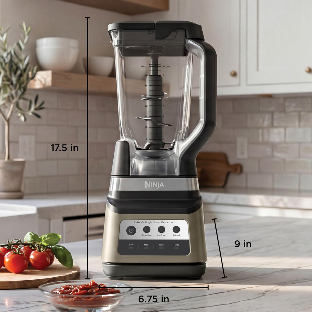 Ninja Professional Plus Blender with Auto-iQ | Smoothie and Ice Cream Maker, Frozen Drink Mixer, Margarita Machine | 3 Auto-iQ Presets, 1400W, 72-oz. Total Crushing Pitcher | Dark Grey | BN701