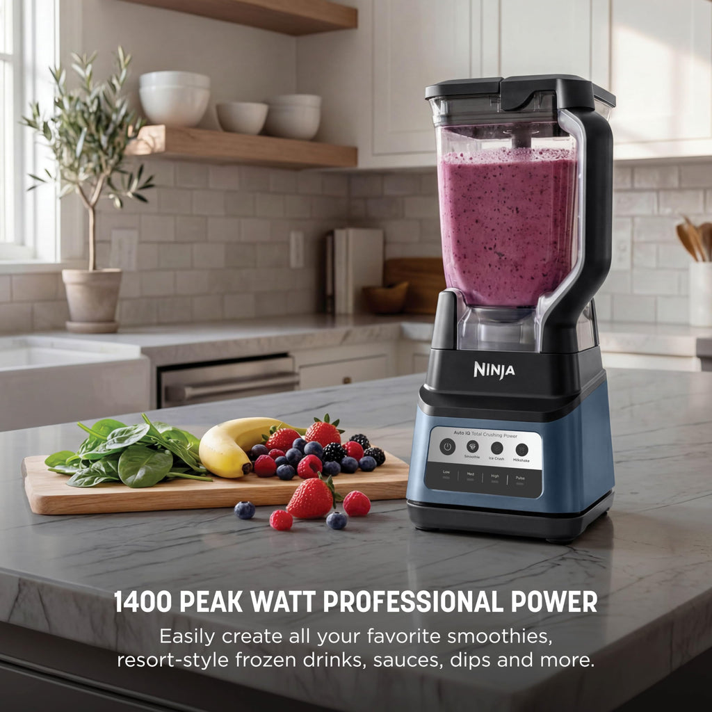 Ninja Professional Plus Blender with Auto-iQ | Smoothie and Ice Cream Maker, Frozen Drink Mixer, Margarita Machine | 3 Auto-iQ Presets, 1400W, 72-oz. Total Crushing Pitcher | Dark Grey | BN701