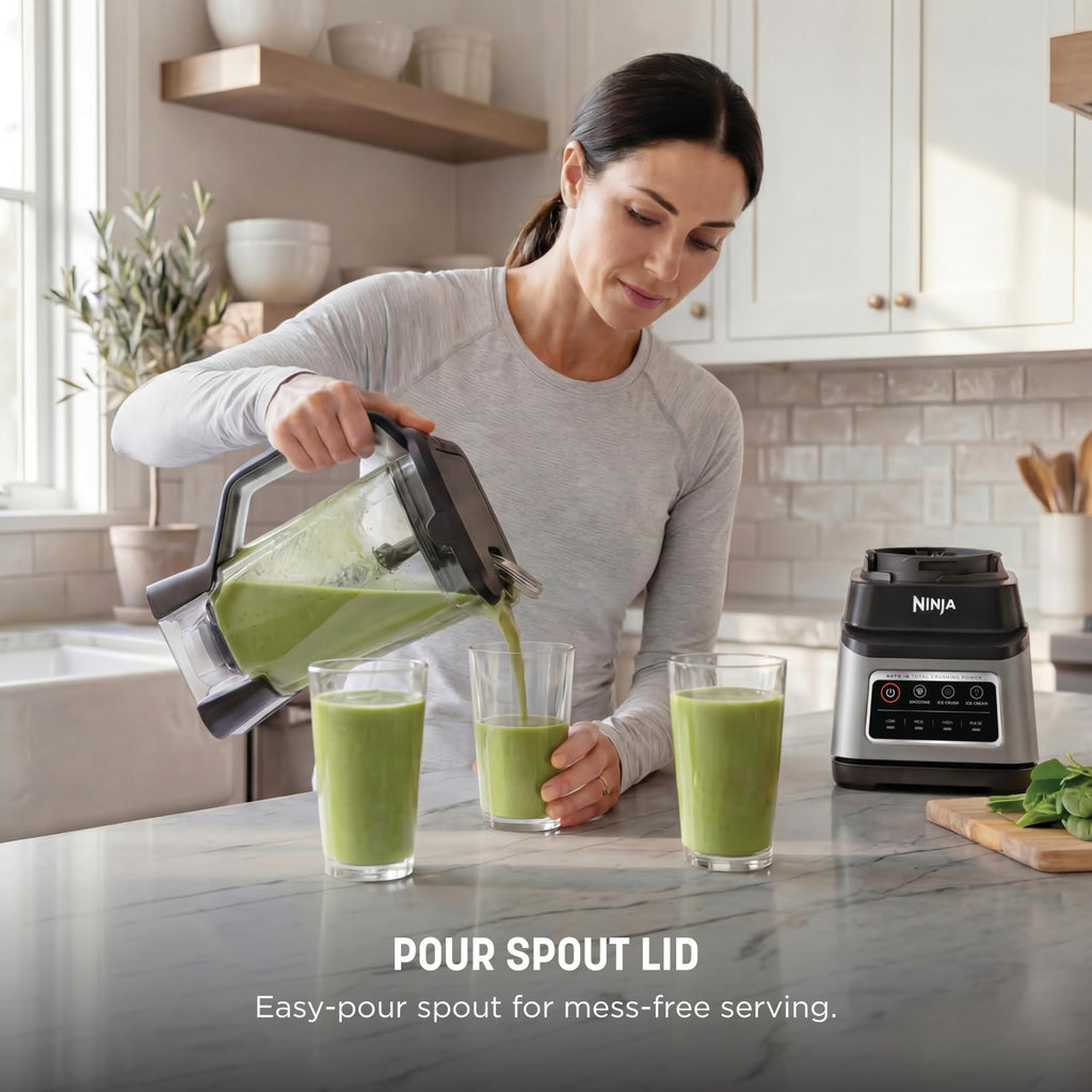 Ninja Professional Plus Blender with Auto-iQ | Smoothie and Ice Cream Maker, Frozen Drink Mixer, Margarita Machine | 3 Auto-iQ Presets, 1400W, 72-oz. Total Crushing Pitcher | Dark Grey | BN701
