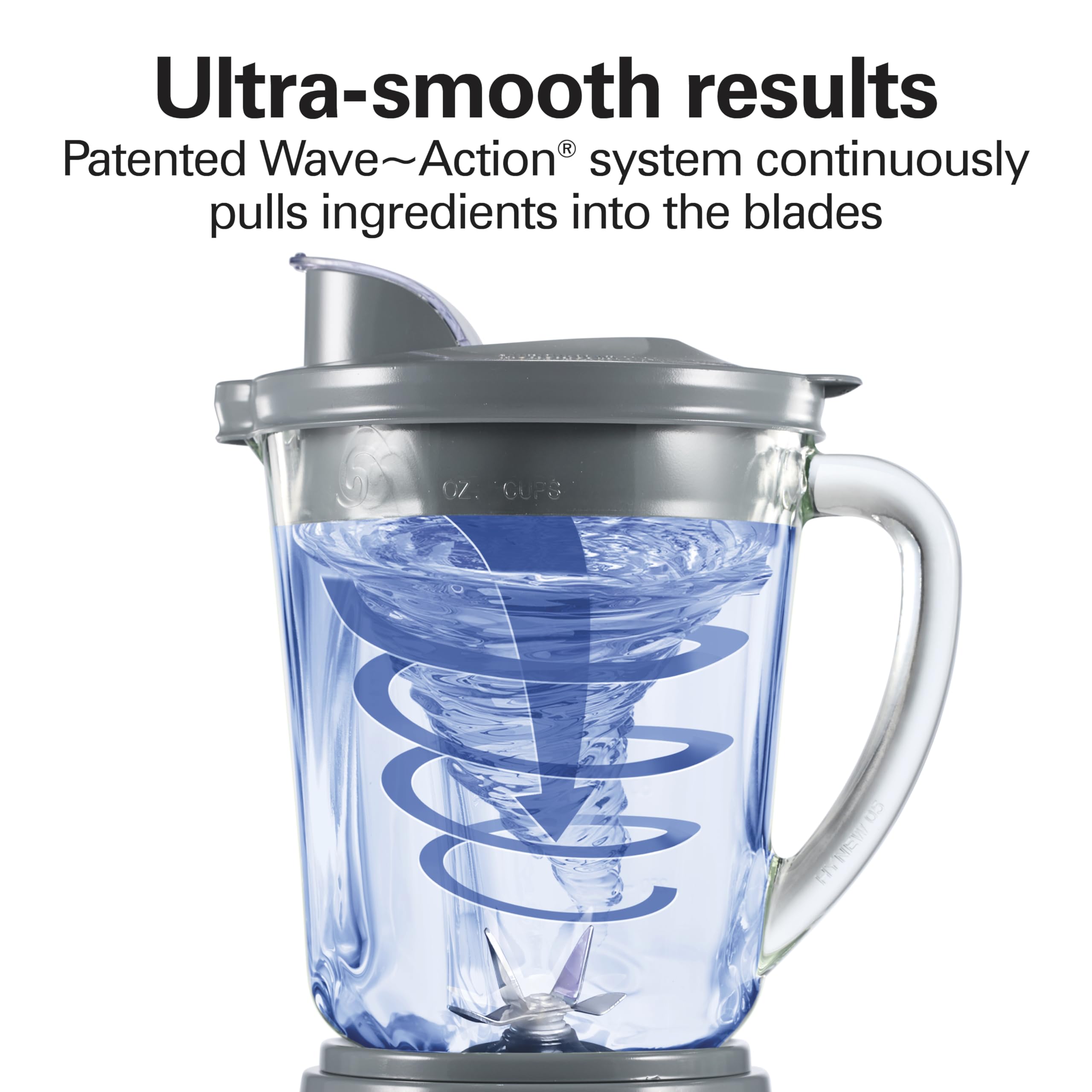 Hamilton Beach Power Elite Wave Action Blender – 700W, 40 oz Glass Jar, 12 Functions