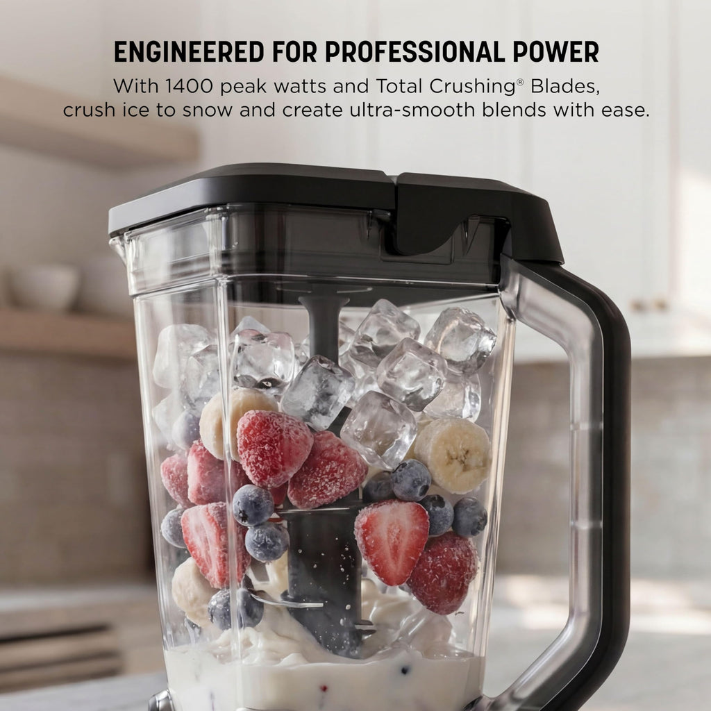 Ninja Professional Plus Blender with Auto-iQ | Smoothie and Ice Cream Maker, Frozen Drink Mixer, Margarita Machine | 3 Auto-iQ Presets, 1400W, 72-oz. Total Crushing Pitcher | Dark Grey | BN701