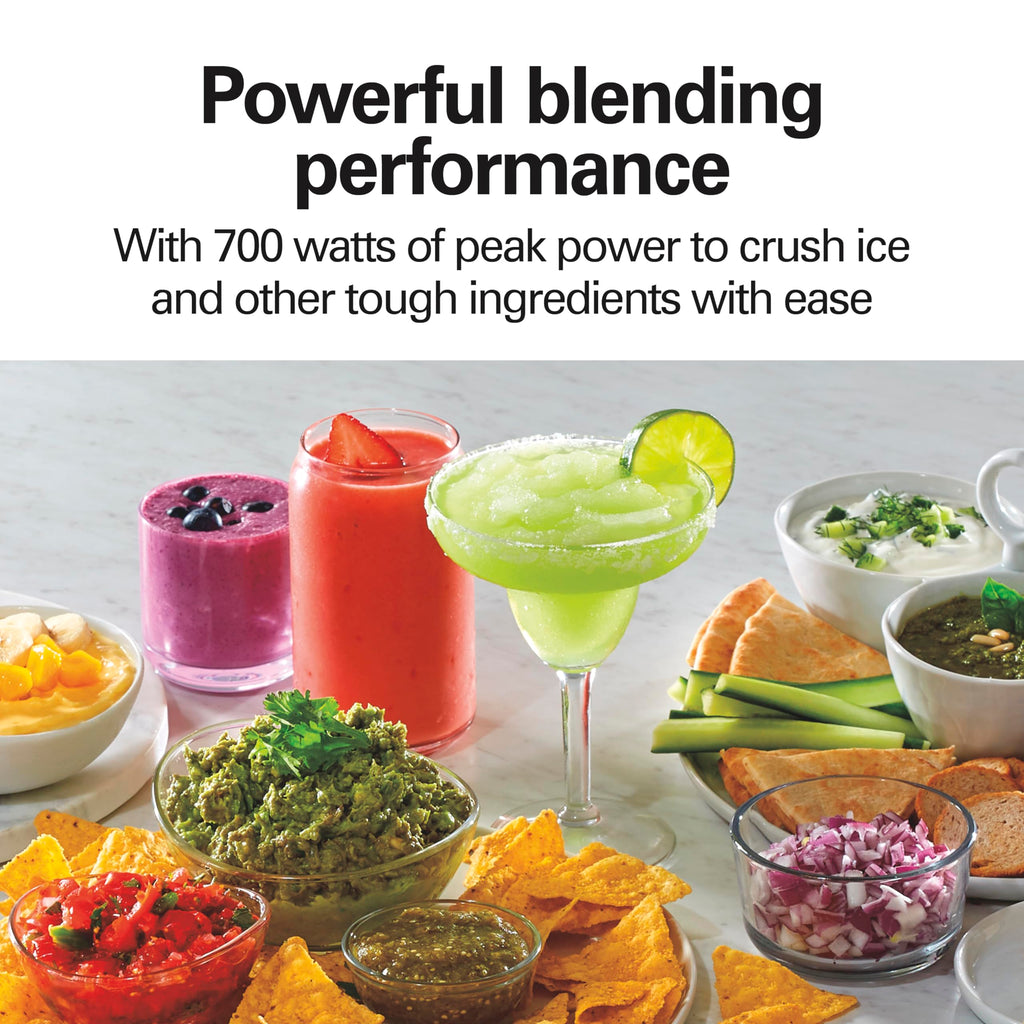 Hamilton Beach Power Elite Wave Action Blender – 700W, 40 oz Glass Jar, 12 Functions